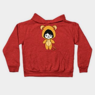 creepypasta laughing jack lion costume doll Kids Hoodie